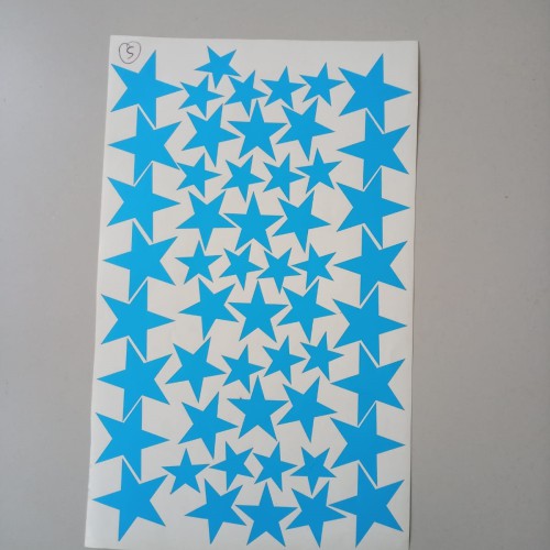 Yıldız Açık Mavi Sticker