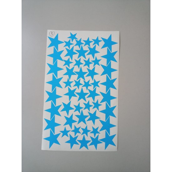 Yıldız Açık Mavi Sticker