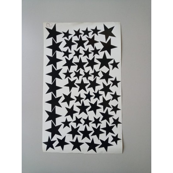 Yıldız Siyah Sticker